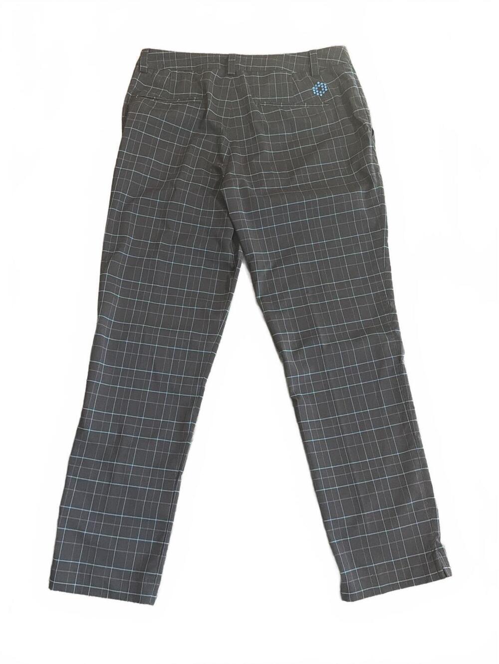 PUMA Plaid Golf Pants Trousers Black Gray Blue Check Men’s 36x32 - Picture 6 of 7